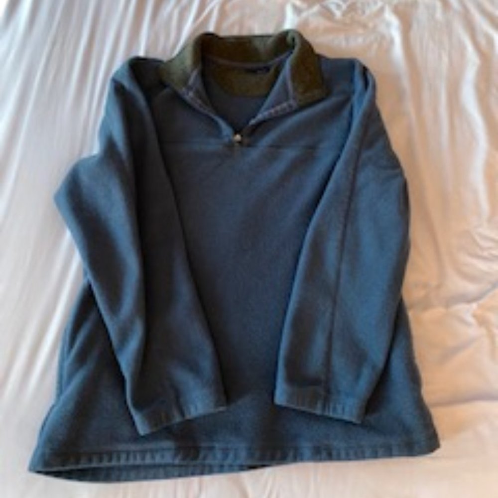 Mens Blue Quarter Zip